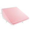 Hastings Home Extra High Wedge Pillow Memory Foam with Bamboo Fiber Cover, for Snoring, Better Sleep (Pink) 910781ZGX